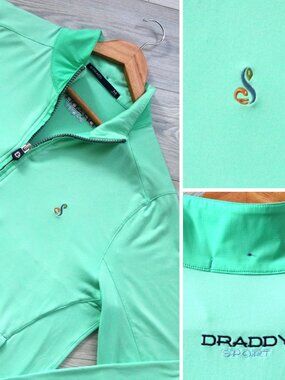 B DRADDY Sport x Streamsong 1/4 Zip Men's M Green Top 100 Golf Course Pullover